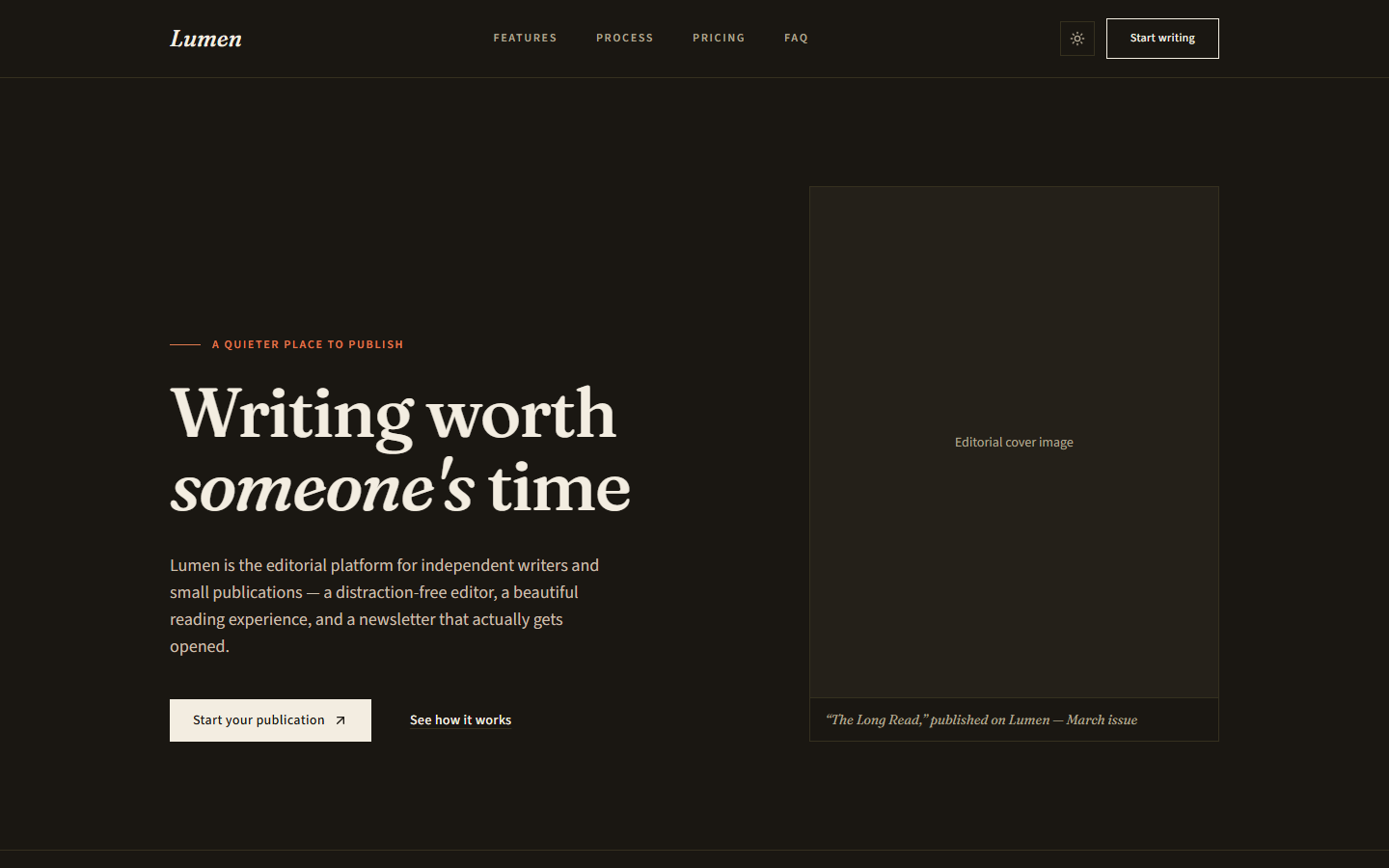 Lumen — Next.js SaaS Landing Page Template